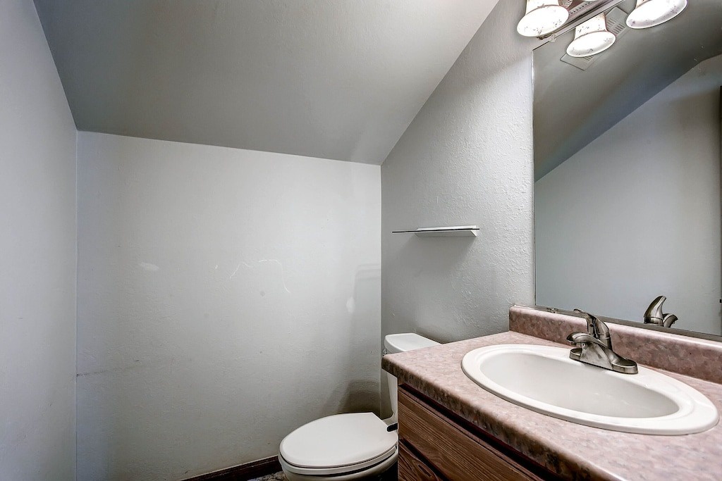 Your private bathroom features modern fixtures and clean lines, offering comfort and convenience during your stay.