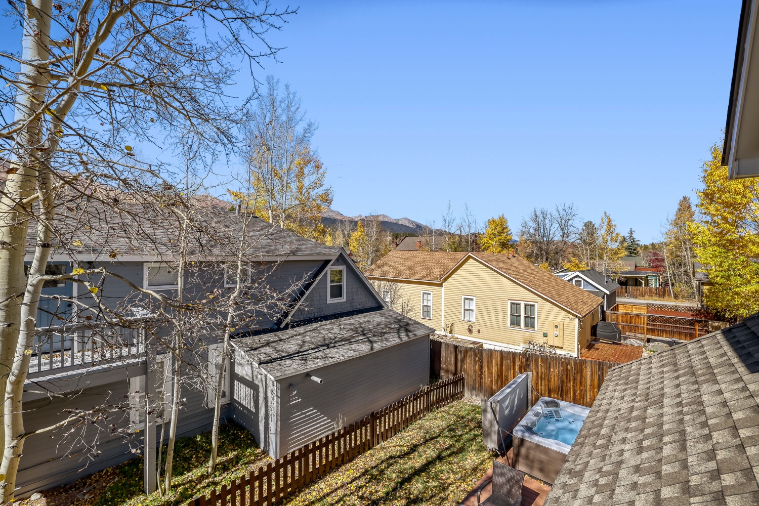 This mountain neighborhood with its cozy homes, aspen-dotted yards, and peaceful residential charm sets the scene for your alpine getaway.