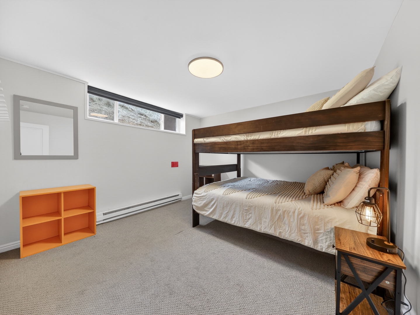 Lower-level bunk room—perfect for kids or additional guests