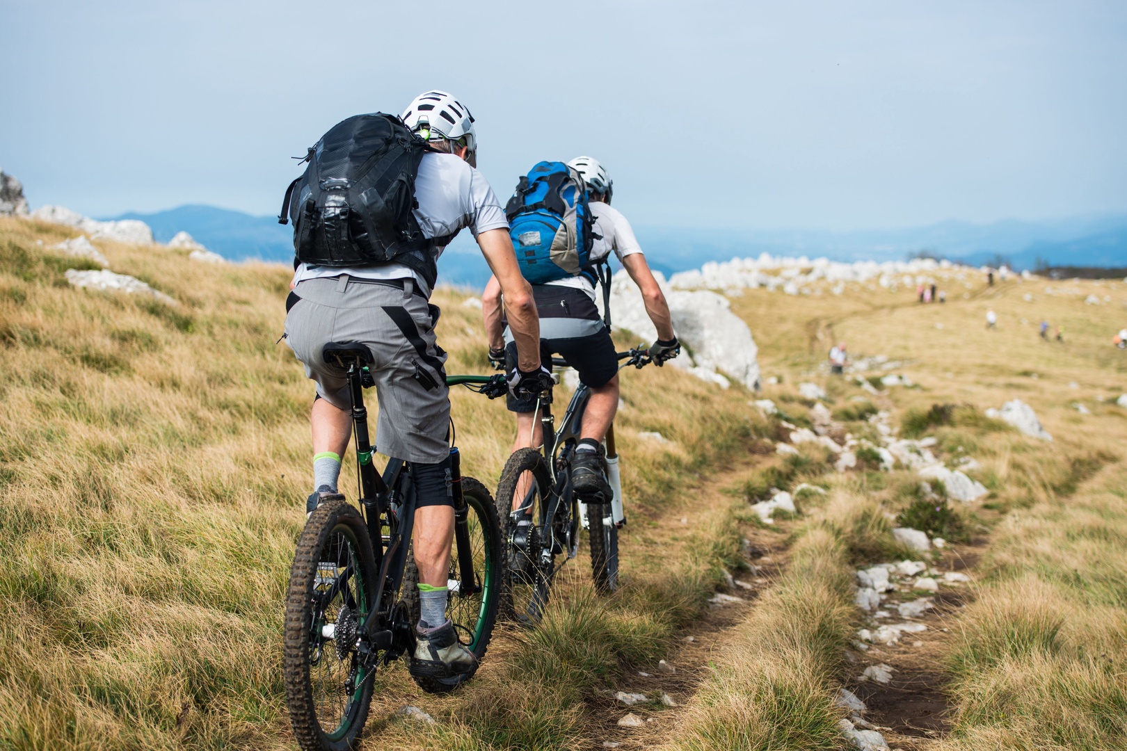Mountain biking trails wind through natural landscapes near the property, offering outdoor adventure with scenic views.