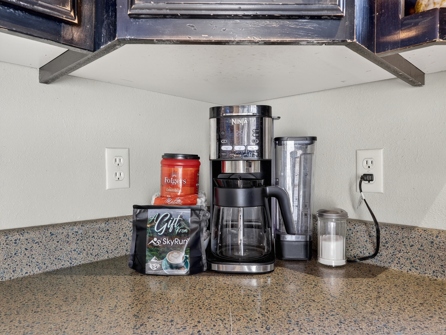 Start your mornings right with premium coffee facilities, complete with grinder and quality beans ready for your perfect brew.