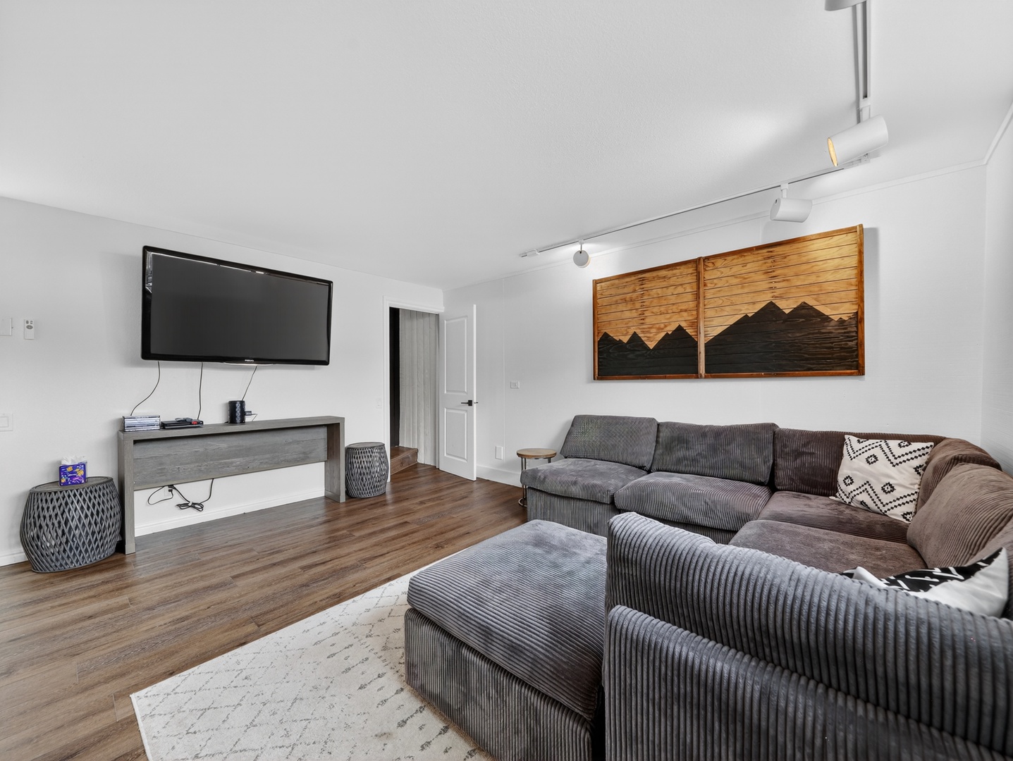 Additional lower-level living space—perfect for relaxing, movies, or extra room to spread out