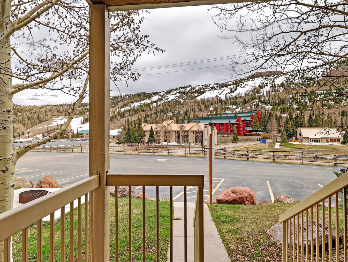 View to the Giant Steps lift and lodge