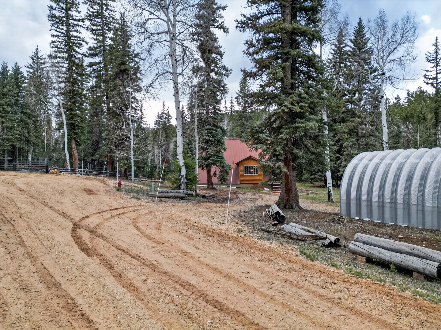 Exterior building view of the cabin