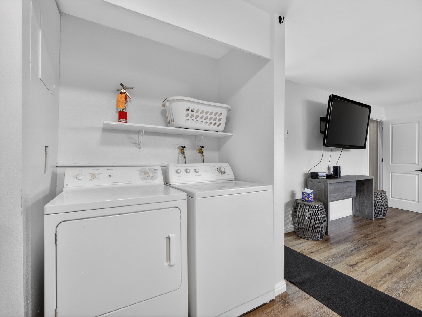 Private  laundry area