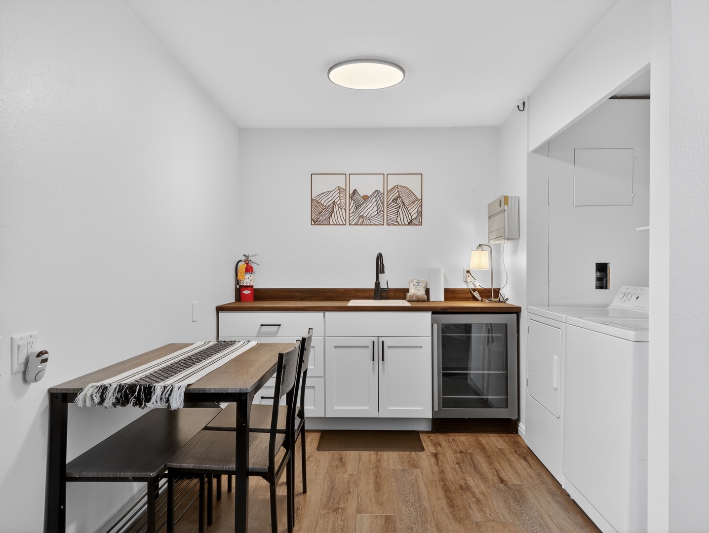Private lower-level suite with kitchenette—ideal for added space and separation from the main level