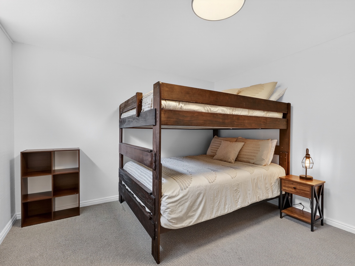 Lower-level bunk room—perfect for kids or additional guests