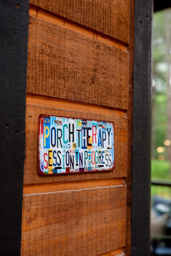 Thoughtful cabin details add a fun touch throughout Huckleberry Hideout,