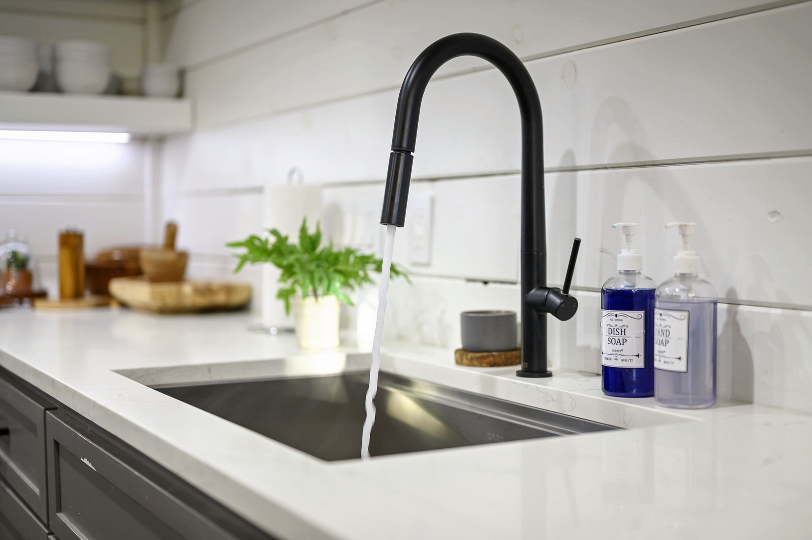 Your fully equipped kitchen features modern fixtures and everything you need to prepare meals during your stay.