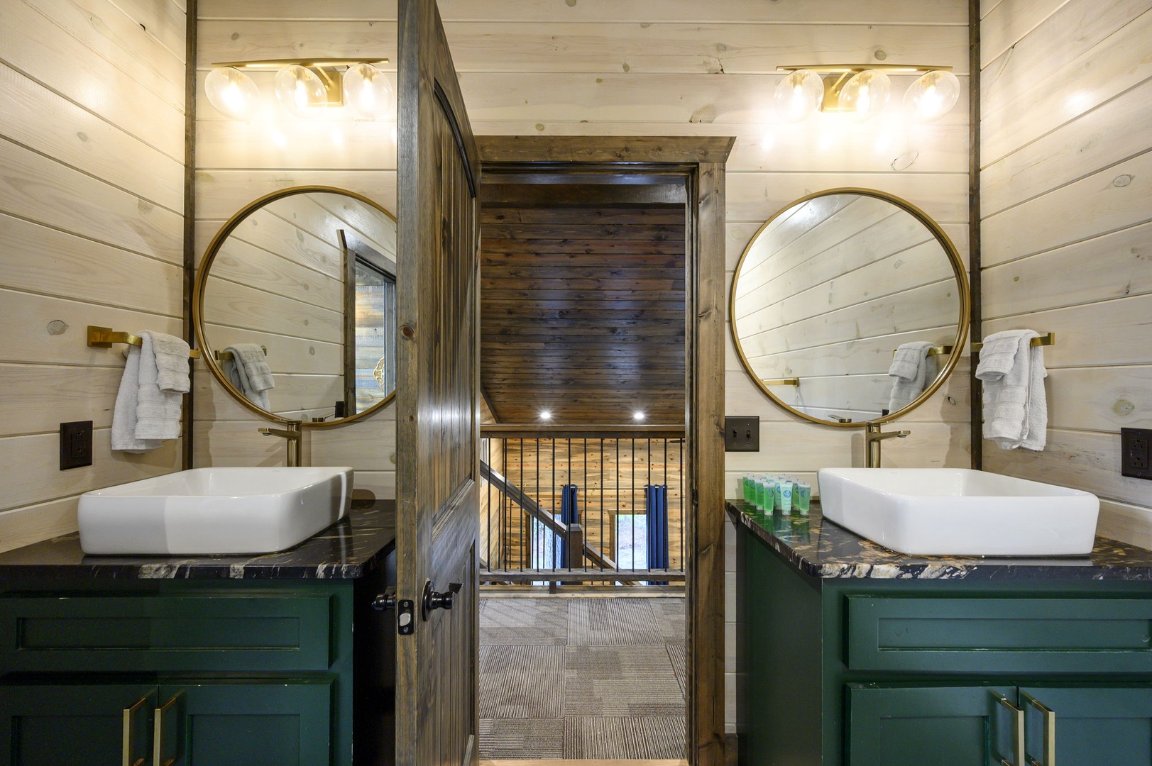 Refresh after a day of adventure in your beautifully designed bathroom. Dual sinks and warm lighting make it easy for everyone to get ready together.