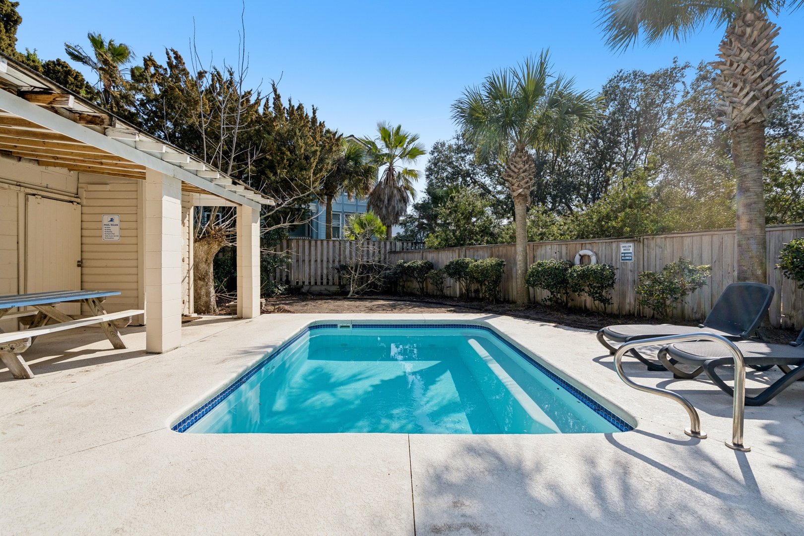 Dive into your private oasis surrounded by swaying palms and tropical greenery, where sunshine meets crystal-clear waters.