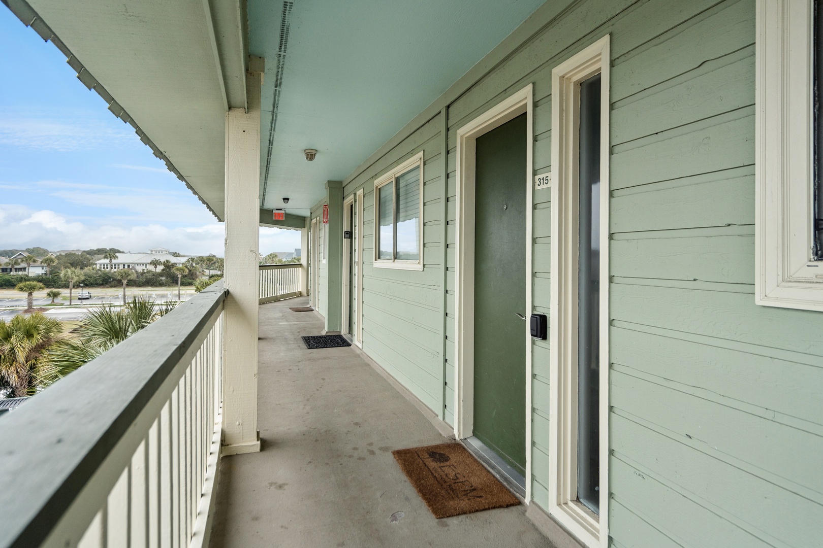 Step onto your coastal balcony and breathe in the sea air while taking in peaceful views of the surrounding area.