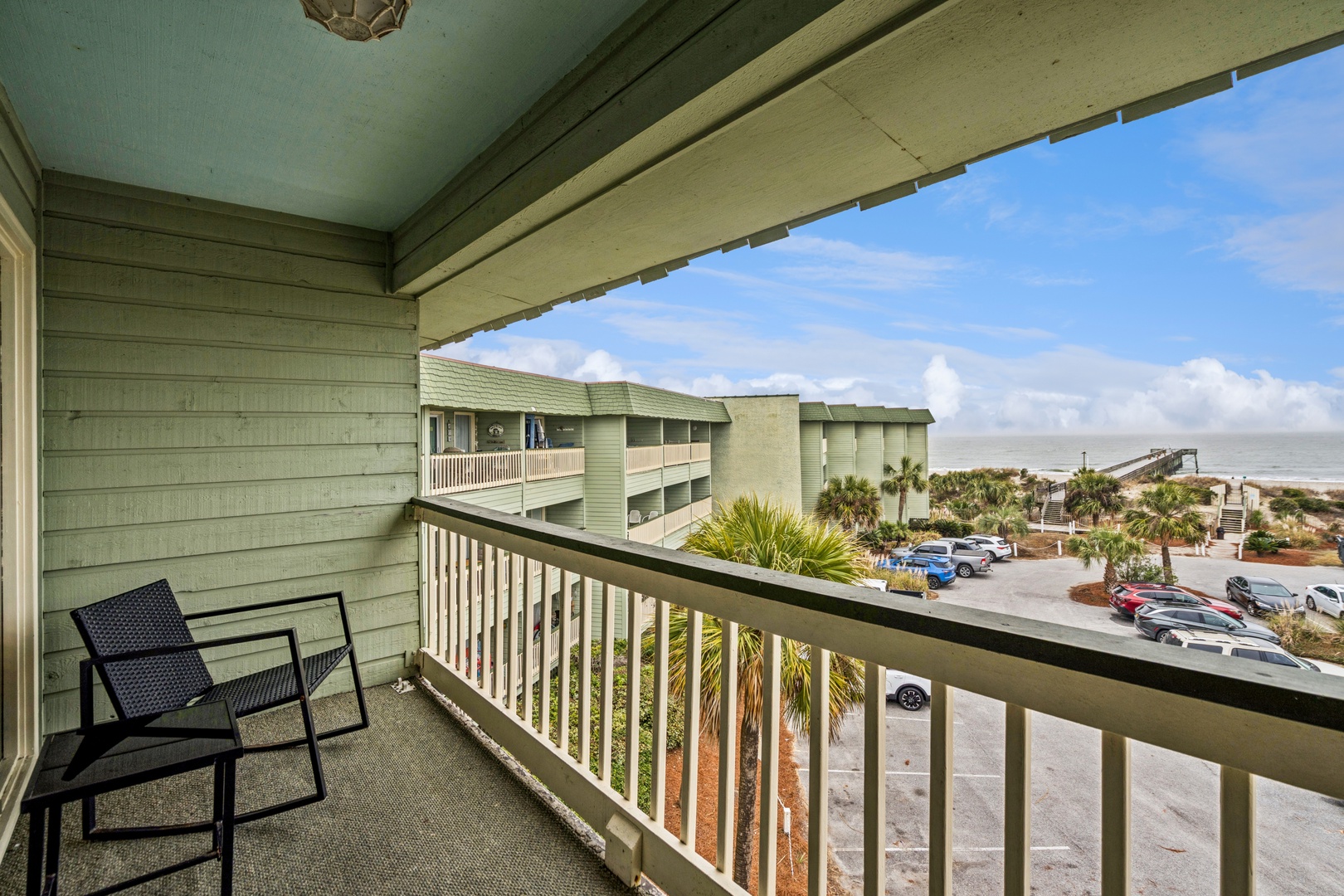 Step onto your private balcony and soak in the coastal views while sipping morning coffee in comfortable seating.