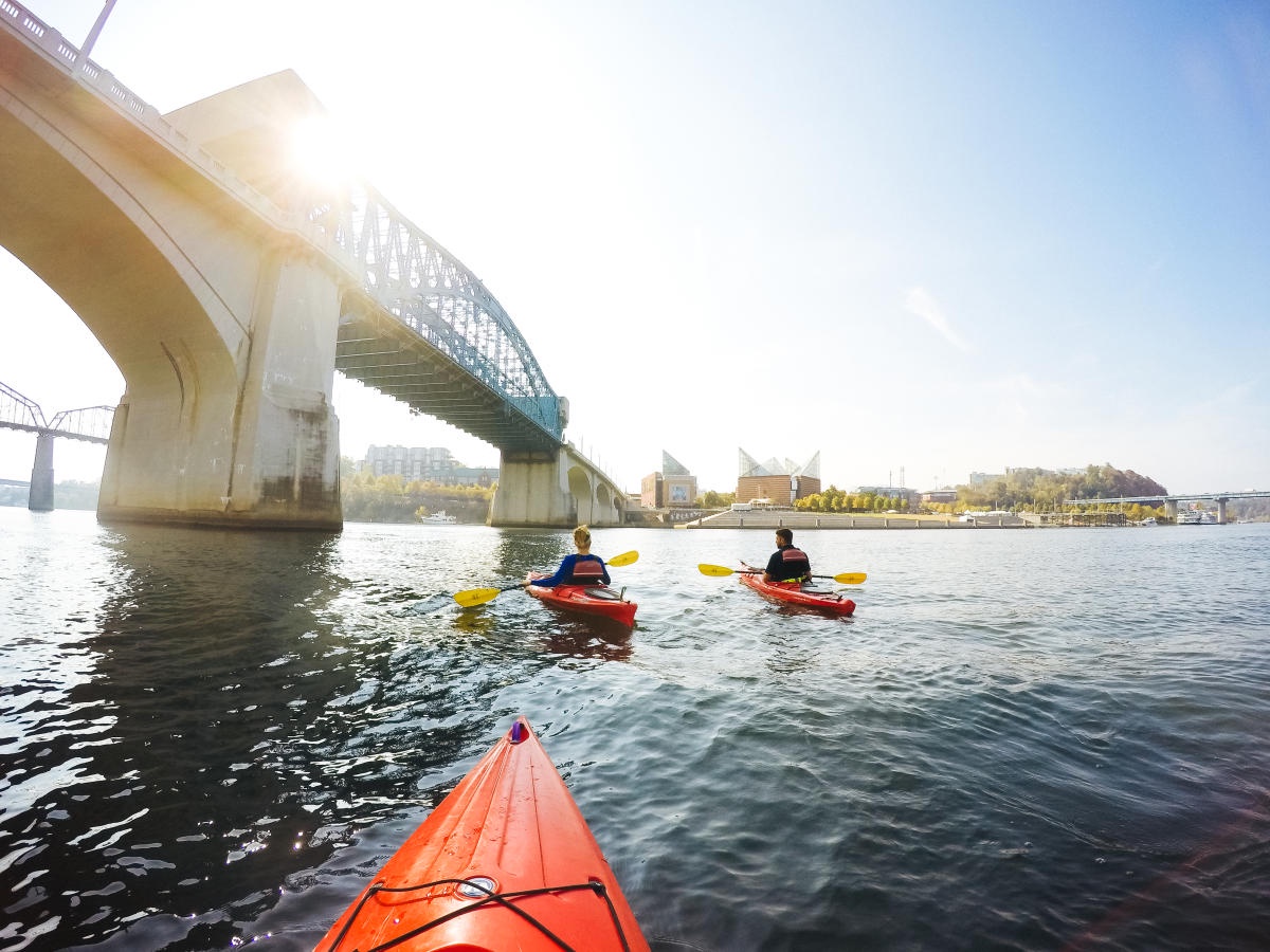 Kayak the Tennessee River and experience the city from the water.
