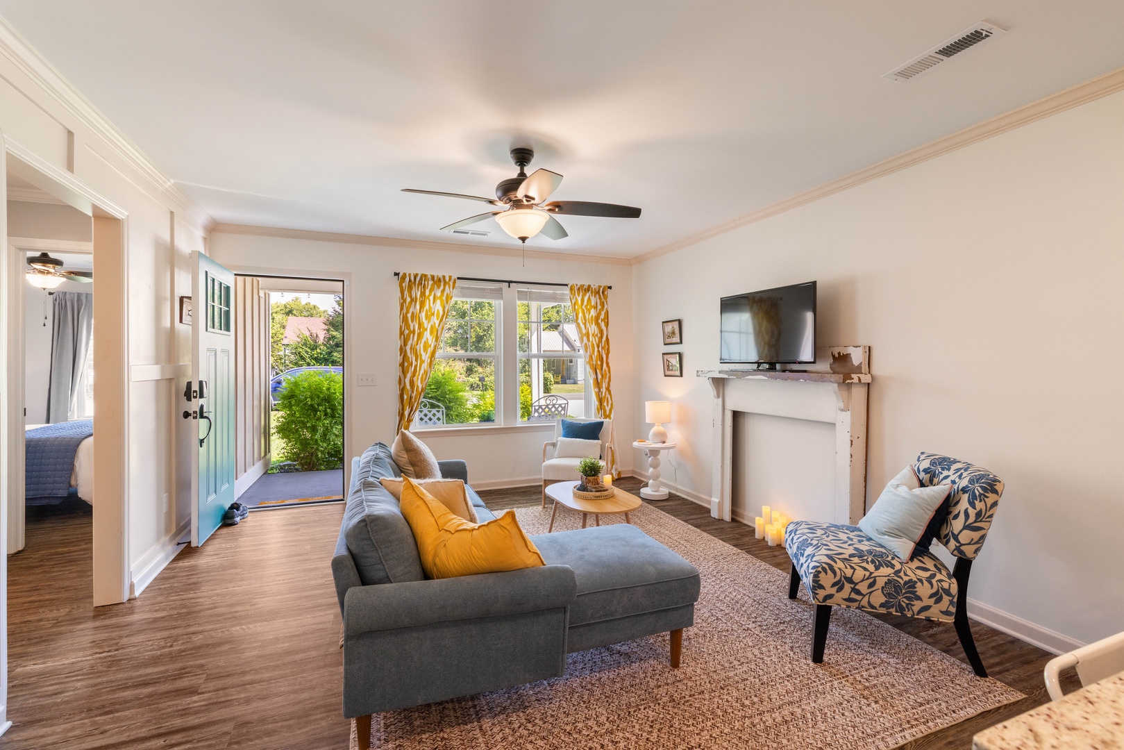 Open Living Room with Natural Lighting