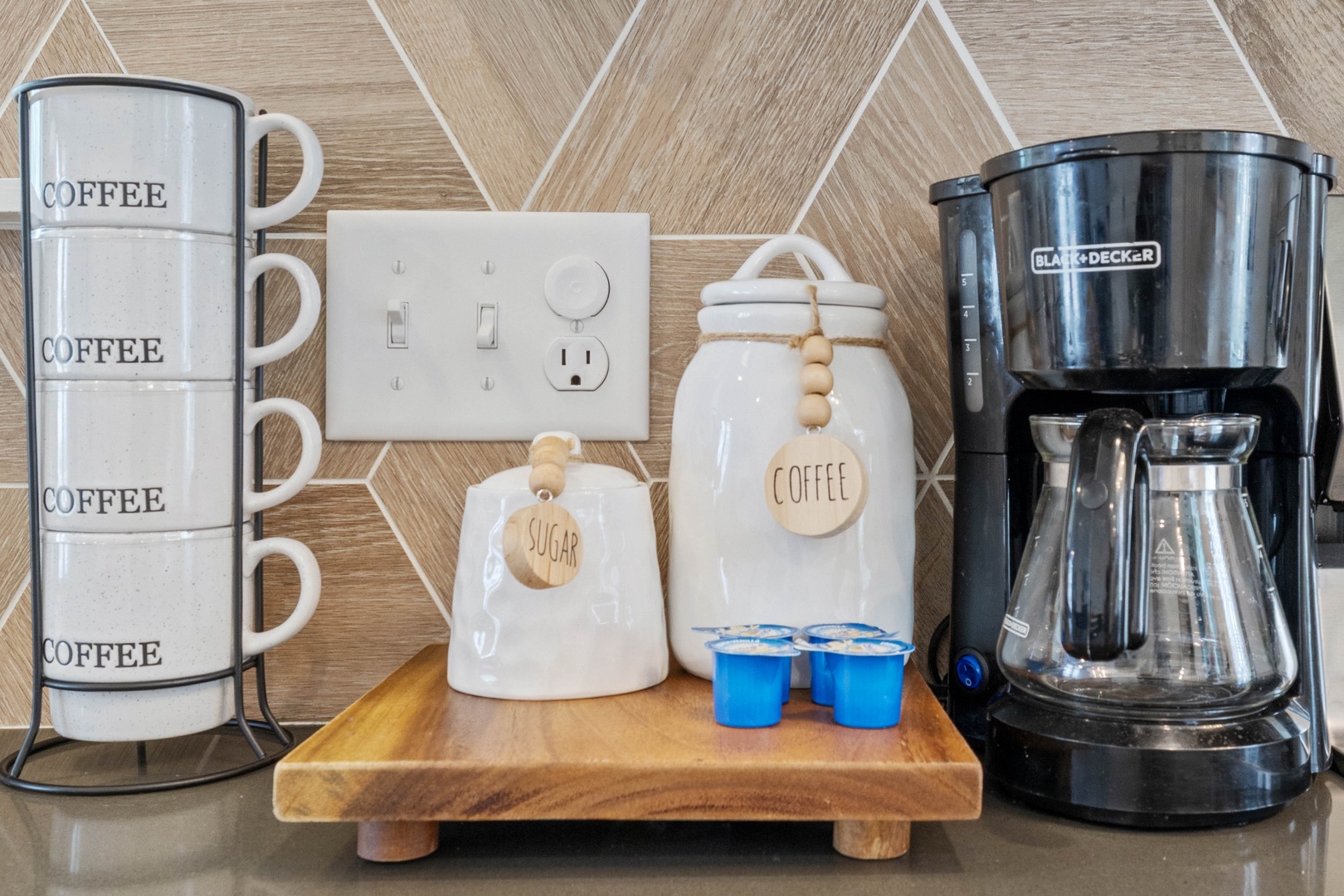 Your coffee station is ready and waiting