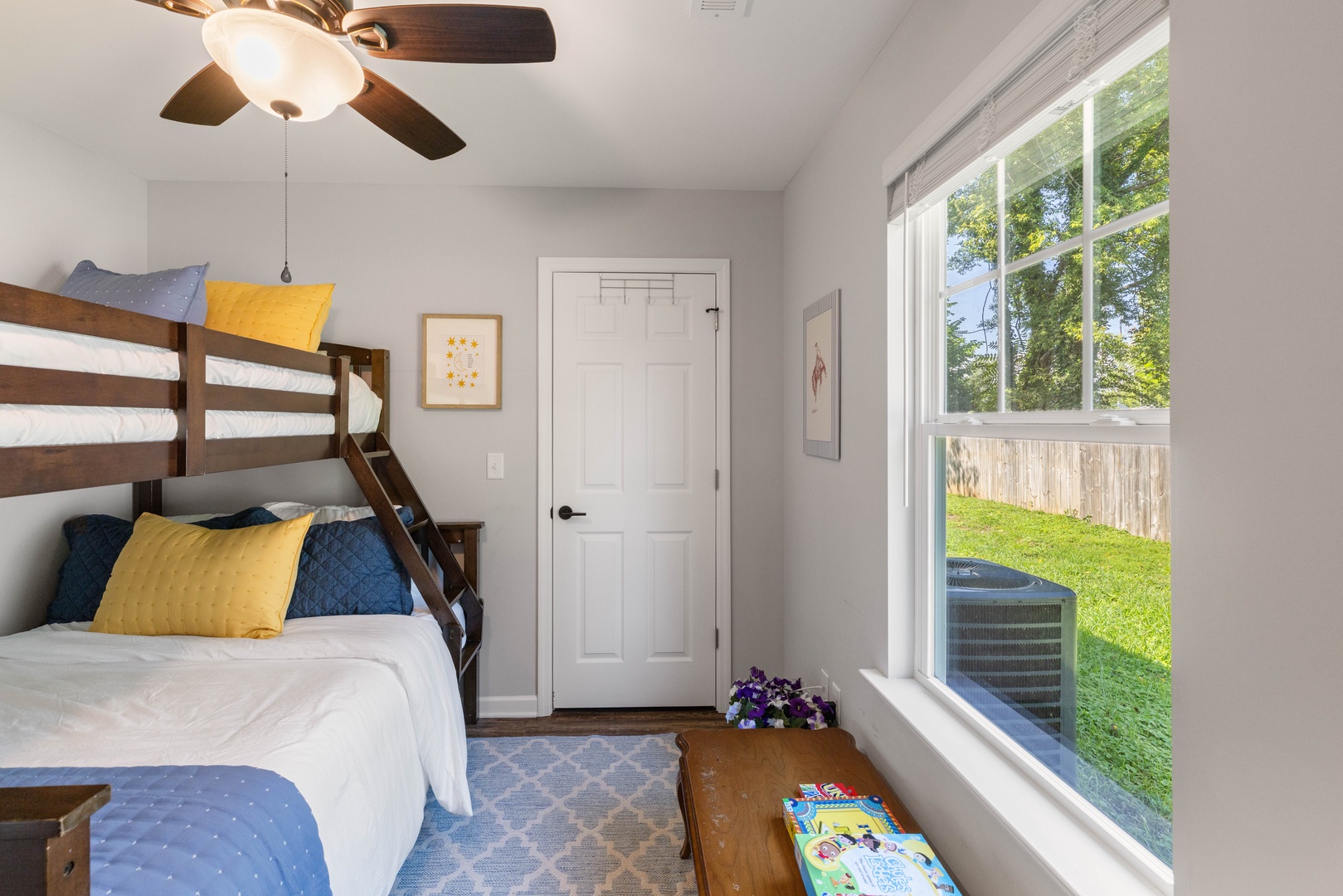 Cozy Bunk Bed Featuring Twin Bed on Top