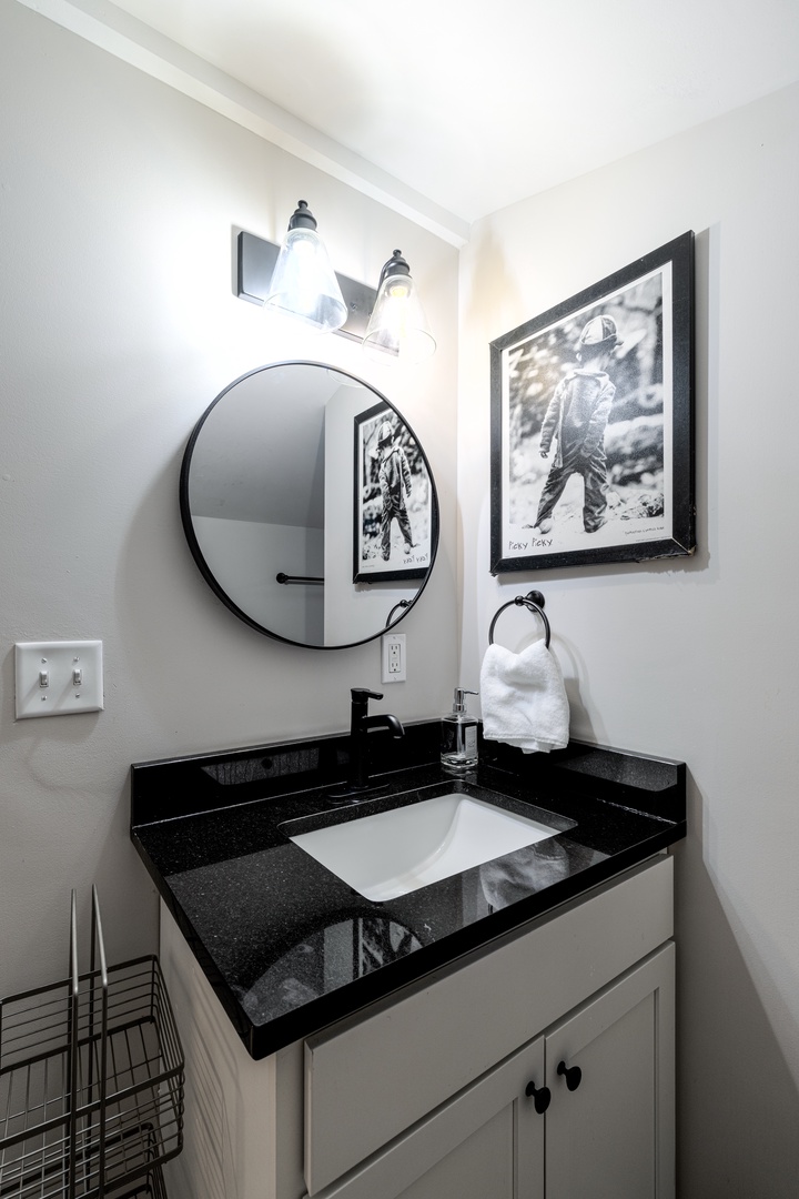 Upstairs bathroom vanity