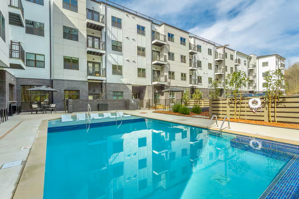 The pool area is fully fenced and securely locked, providing exclusive access for guests and added peace of mind.