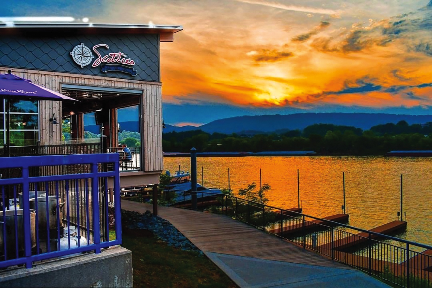 Enjoy dinner by the water with scenic river views and a laid back Chattanooga vibe.
