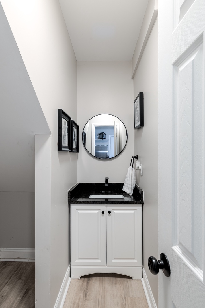 Downstairs half bath