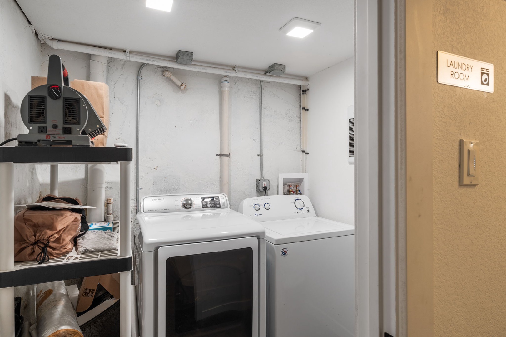 Your own private laundry room makes packing light easy - toss in your clothes and enjoy more vacation time.