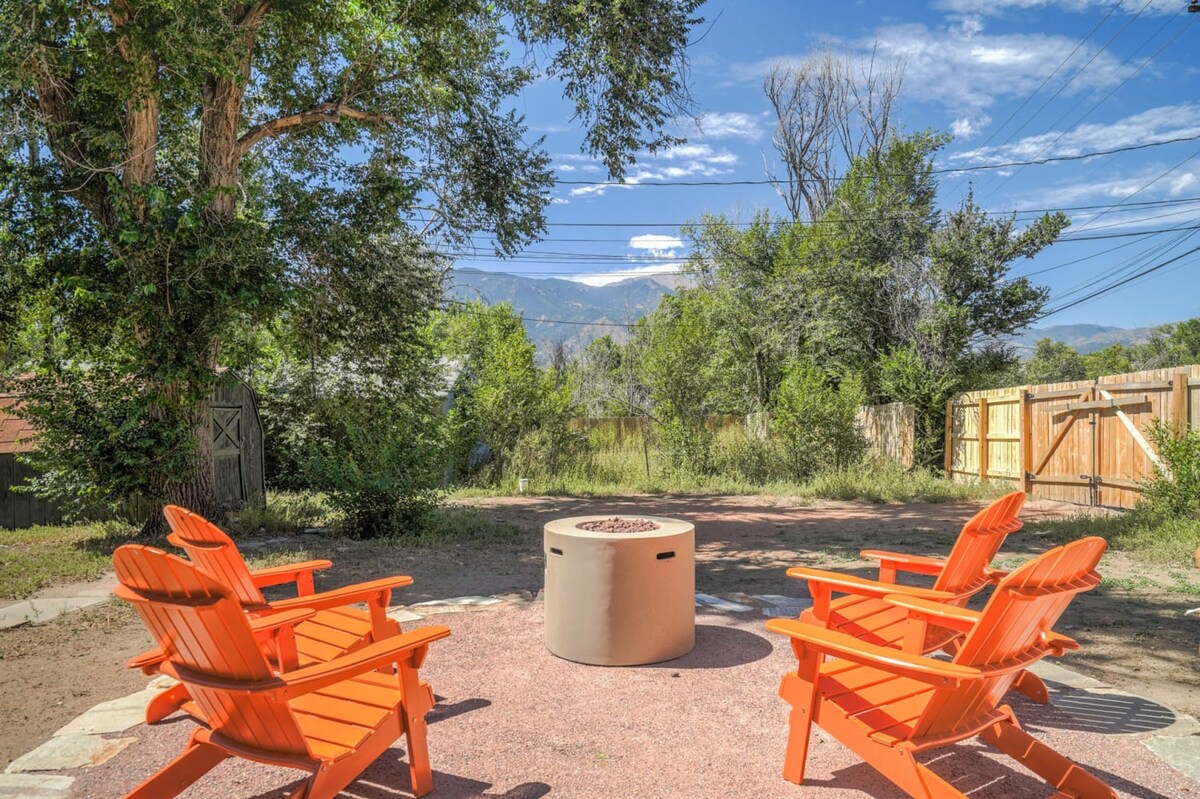 Gather around your private fire pit with stunning mountain views as your backdrop for unforgettable evenings under the stars.