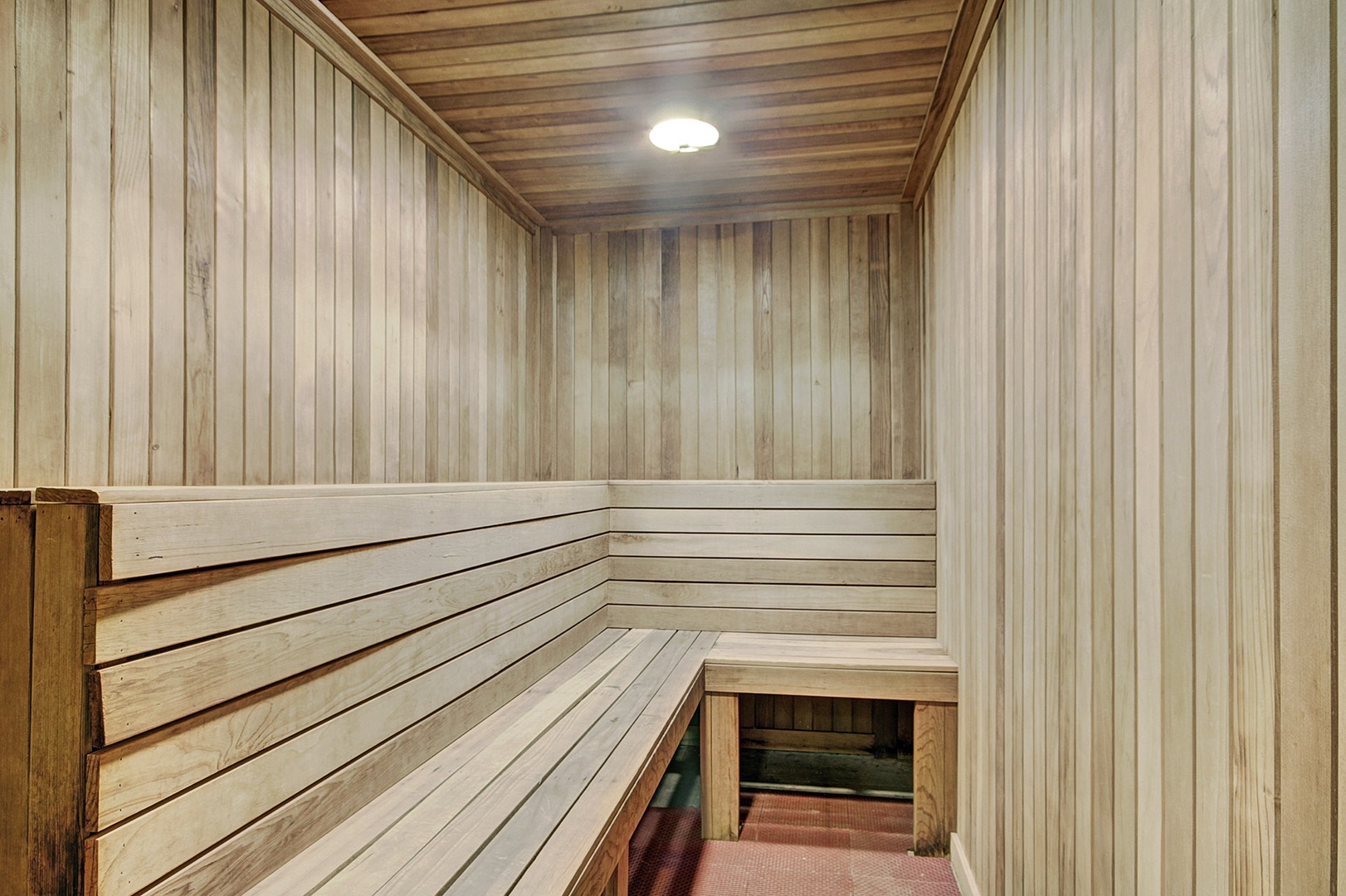 A private sauna awaits you, with smooth wooden benches and soft lighting—your perfect retreat for deep relaxation after a day of adventure.