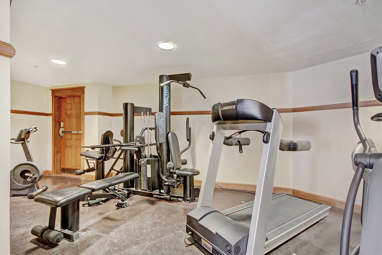 Your own private fitness center awaits, complete with a treadmill, multi-station weight system, stationary bike, and all the space you need to stay active during your getaway.