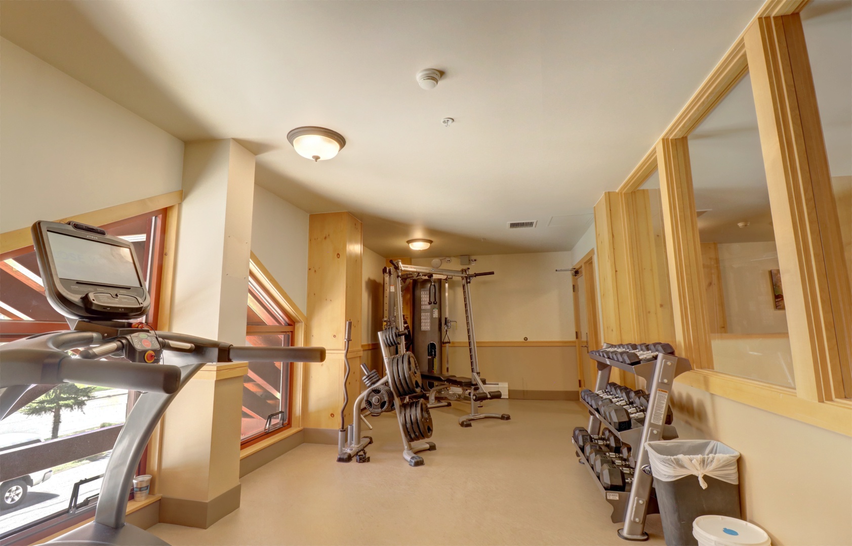 Stay fit and energized in your private workout space, complete with cardio and strength equipment, so you can maintain your routine while on vacation.