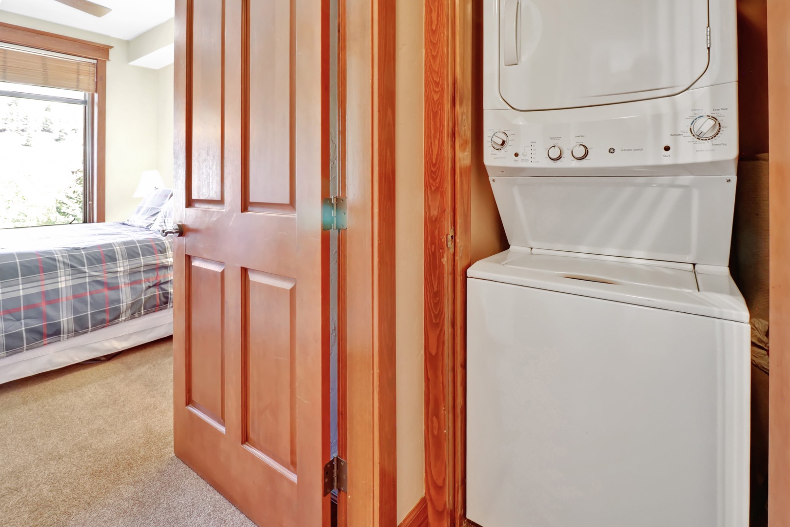 Your in-unit washer and dryer tucked neatly into a closet—no more searching for laundromats or hauling bags. Just fresh, convenient laundry whenever you need it.