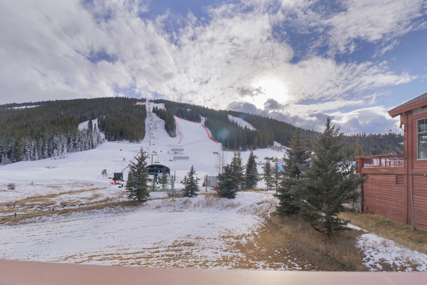 Step onto your balcony and breathe in the crisp mountain air as you gaze upon pristine ski slopes just steps away. The chairlifts beckon for your next adventure down powdery runs.