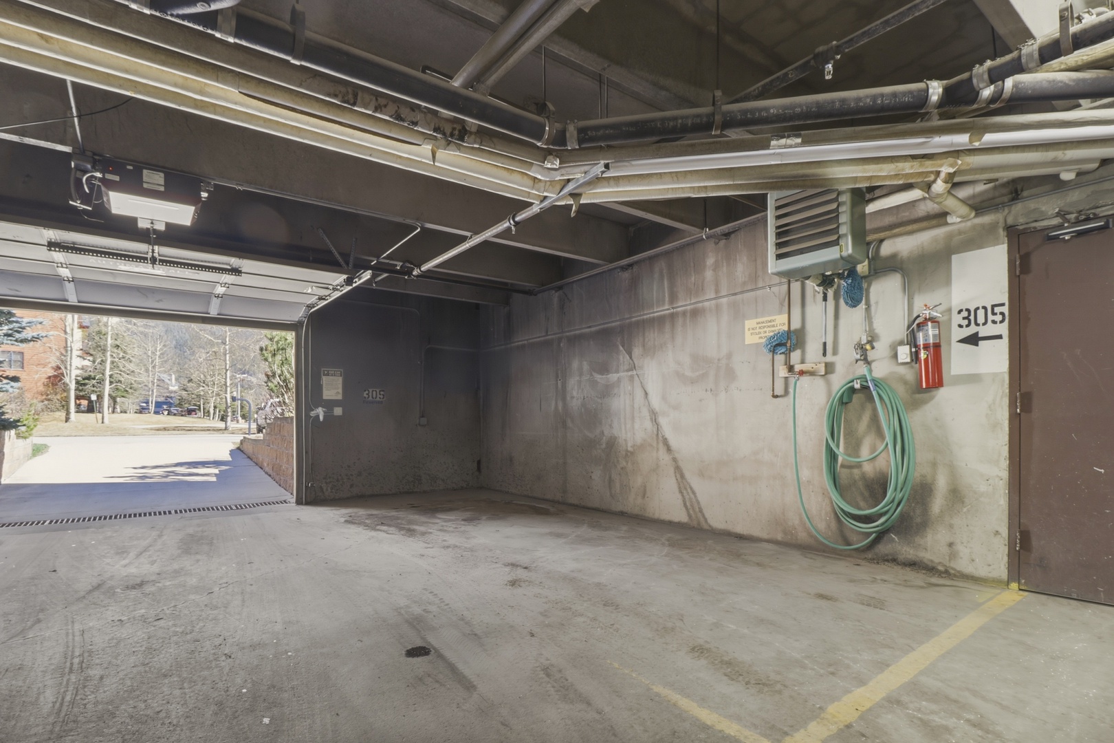Your designated parking space in the secure underground garage offers convenient covered parking with easy access to your accommodation.
