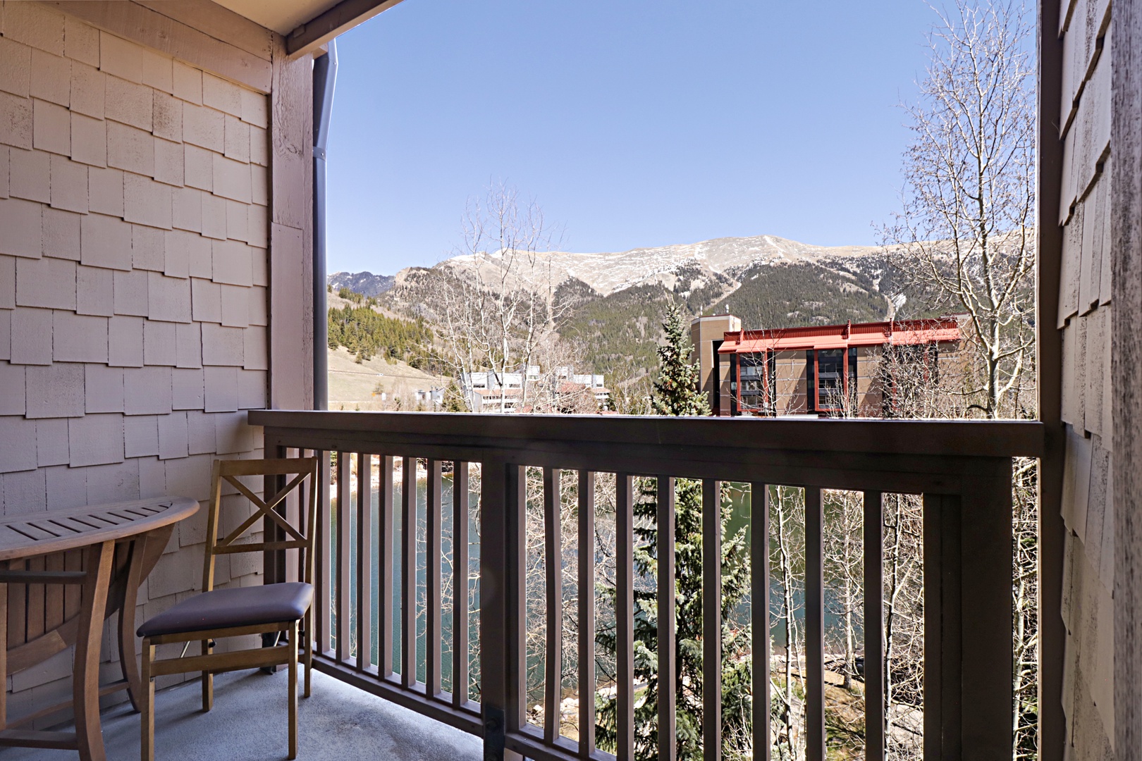 Breathe in crisp mountain air on your private balcony, where snow-capped peaks create the perfect backdrop for your morning coffee or evening relaxation.