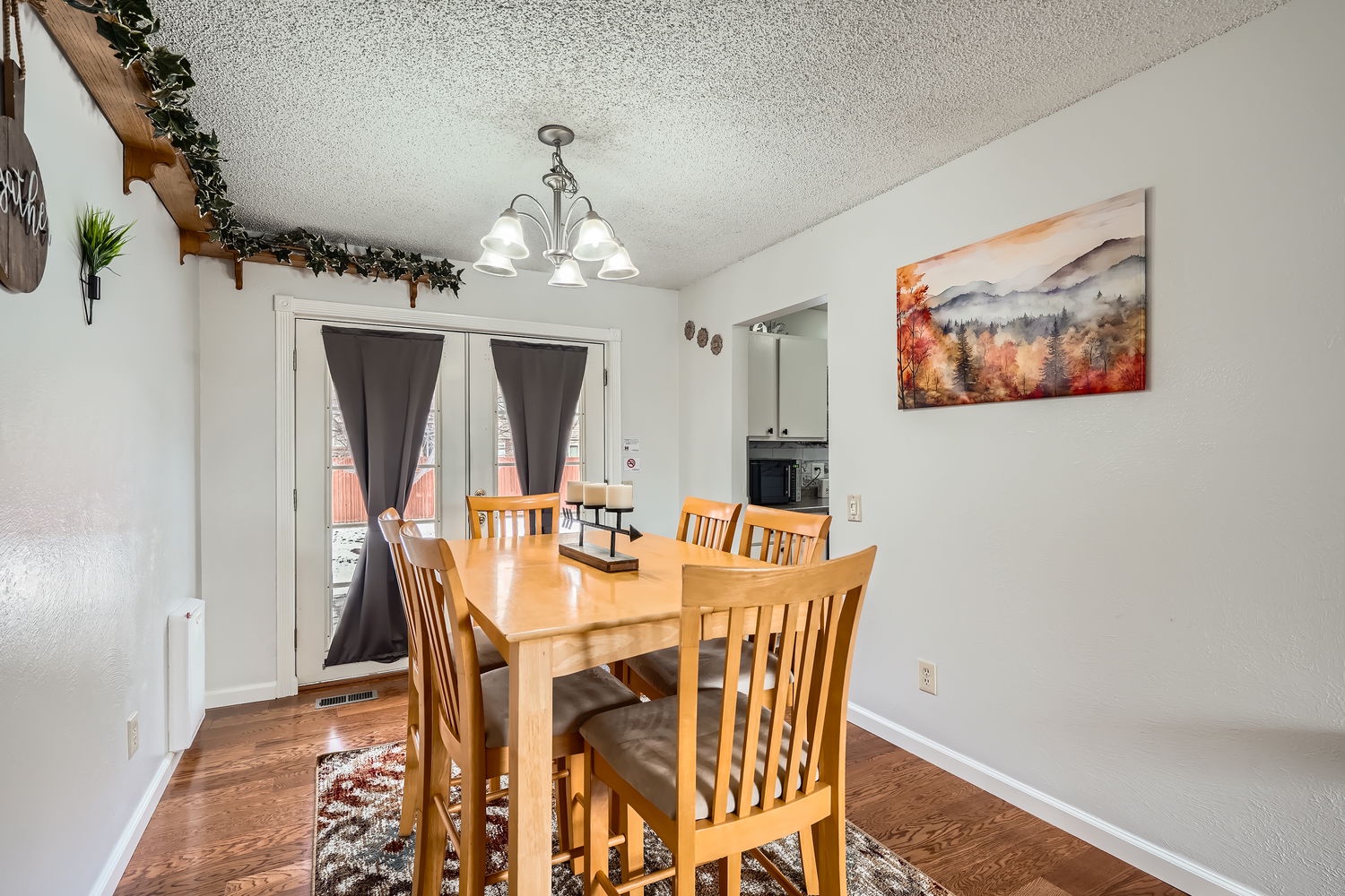 Gather around this welcoming dining table for meals and memories, with plenty of room for your whole group to relax together.