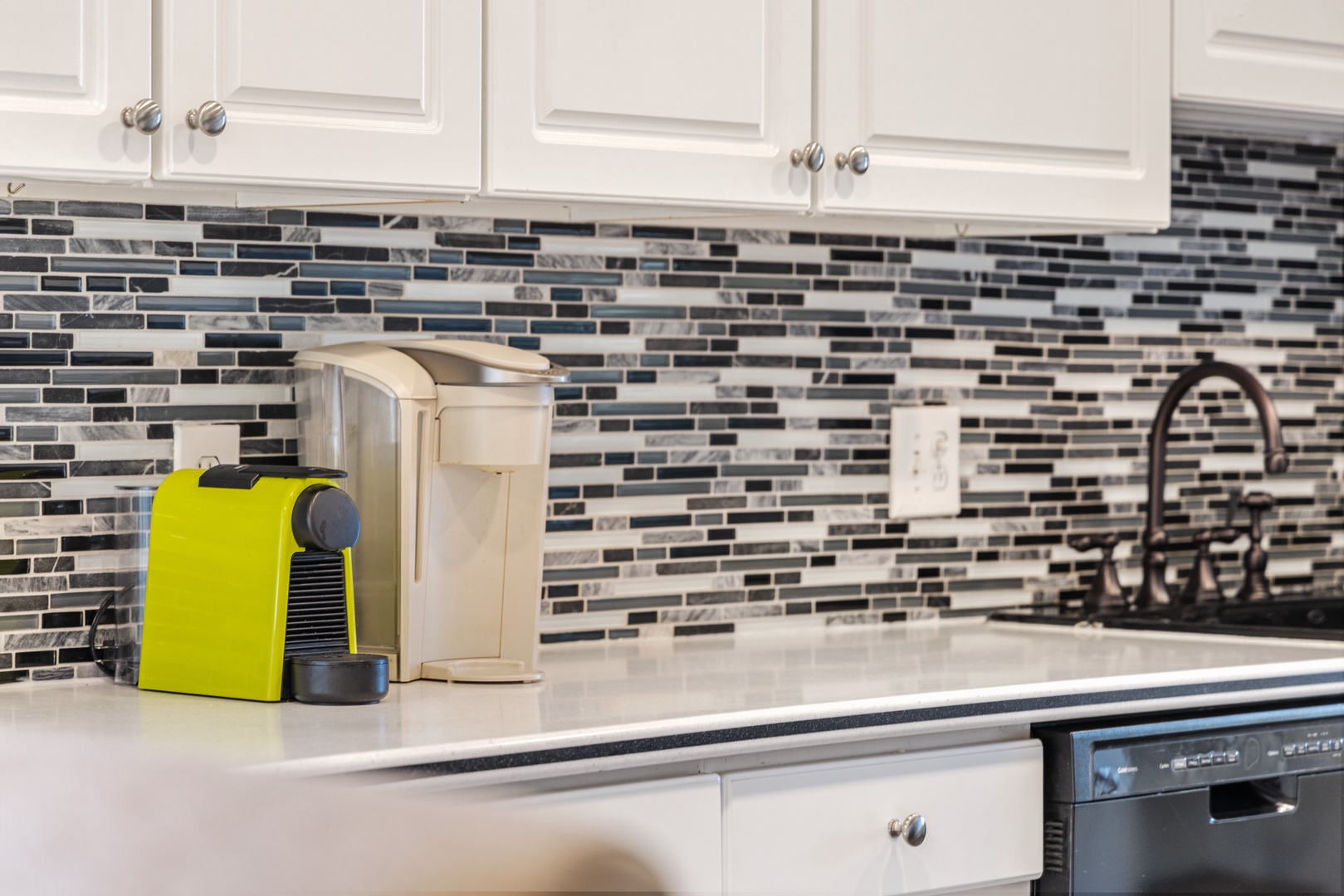 Your fully equipped kitchen awaits with modern appliances and coffee maker for perfect morning brews.
