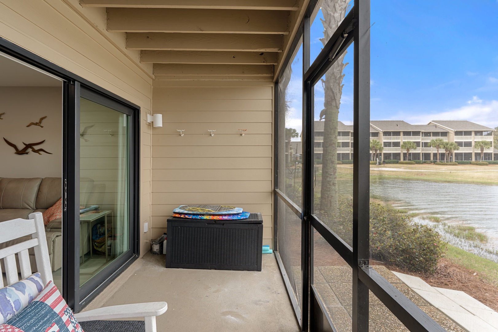 Enjoy some complimentary beach equipment.