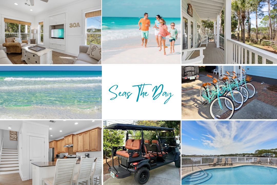 Seas The Day - 3 Minutes to Beach! Golf Cart and Four Bikes included!