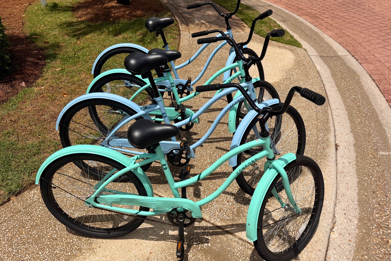 Included with your stay: Four complimentary beach cruisers—perfect for exploring the beach, local shops, and nearby restaurants.