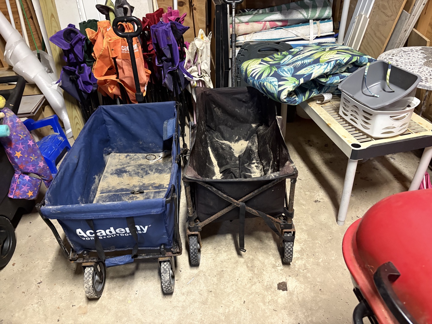 wagons, chairs and all kinds of beach supplies in the garage for your use!