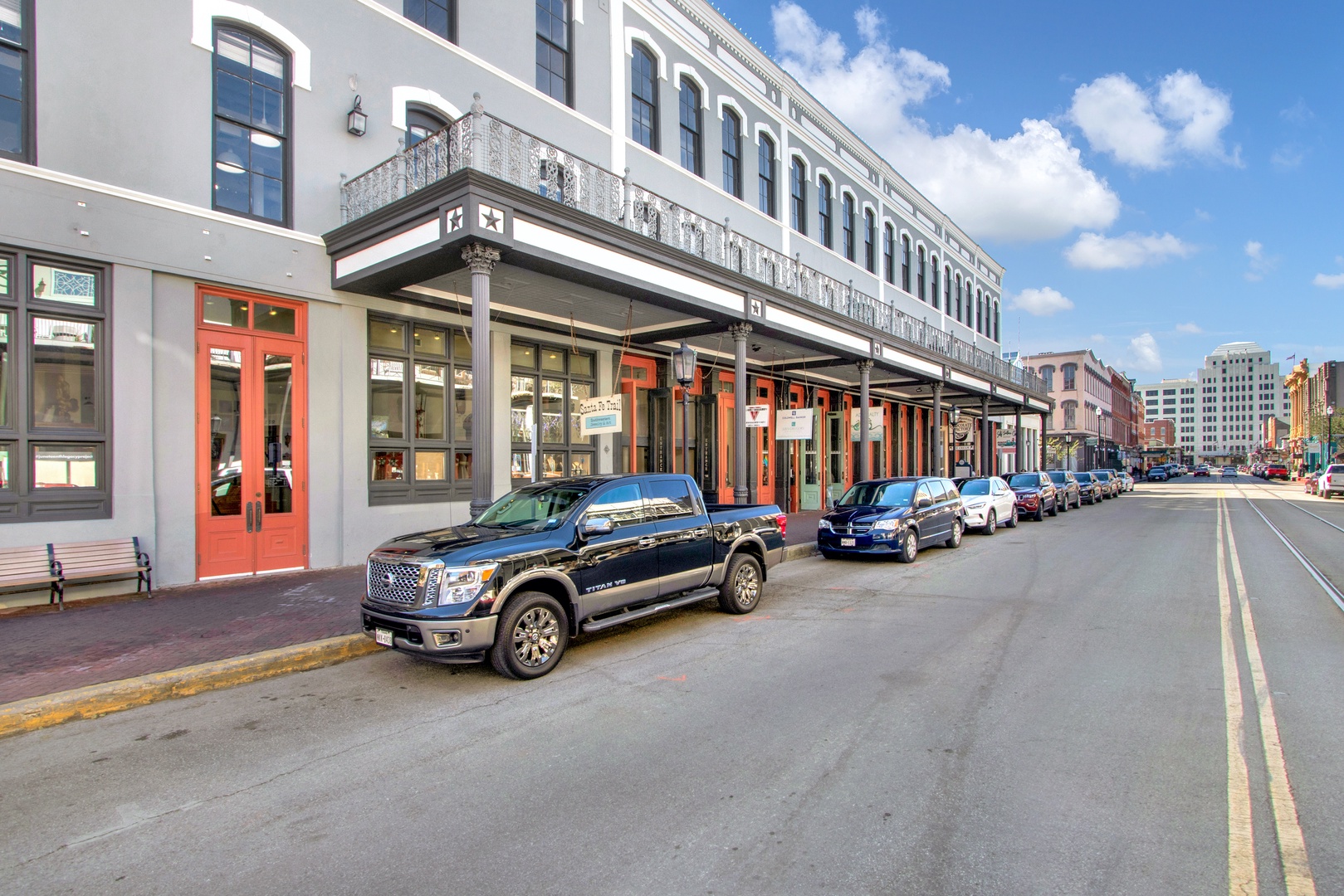 Downtown charm with convenient guest parking.