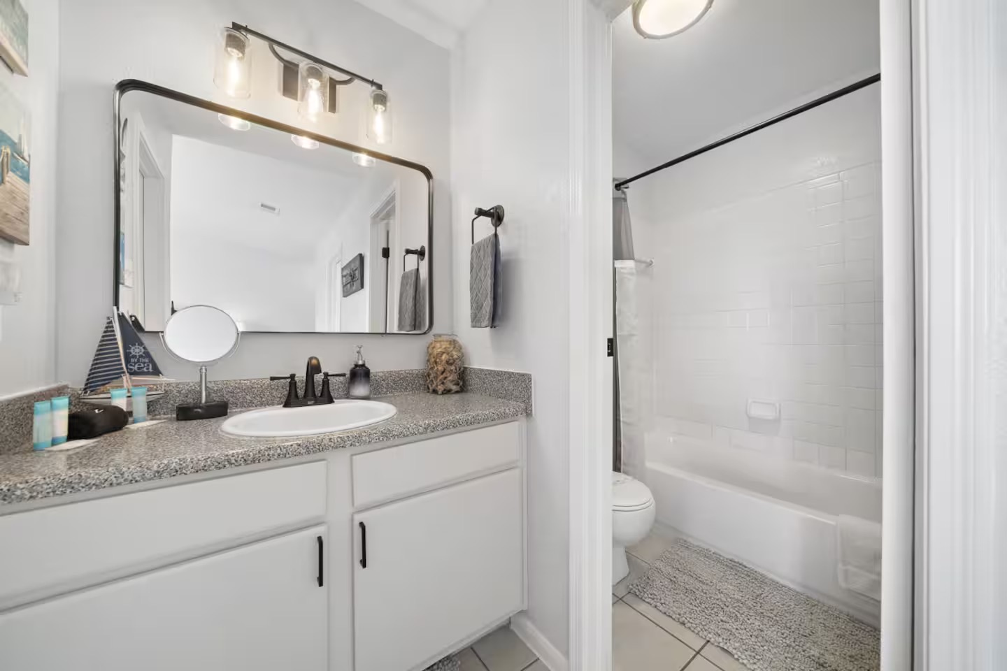 Private bath with tub-shower & fresh linens