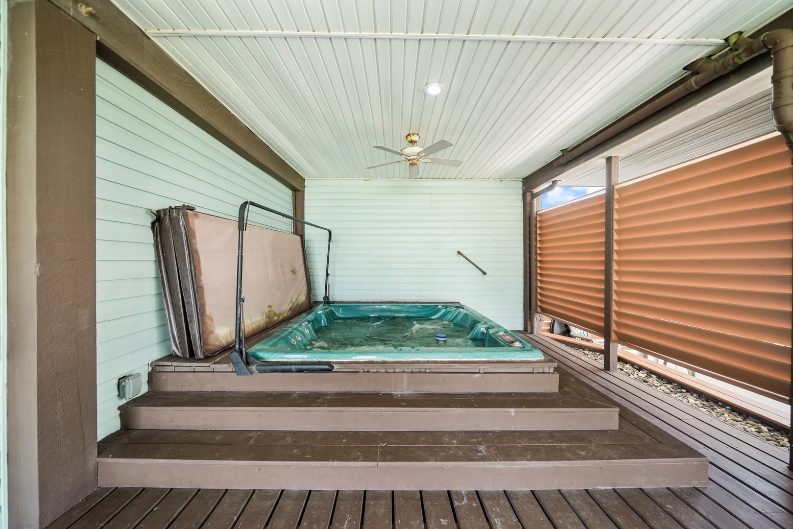 Soak away the day in your private hot tub