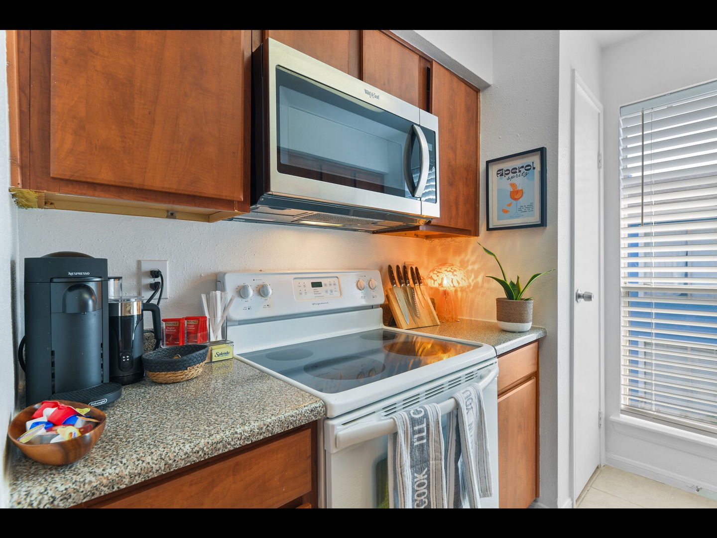 Well-equipped kitchen with modern conveniences