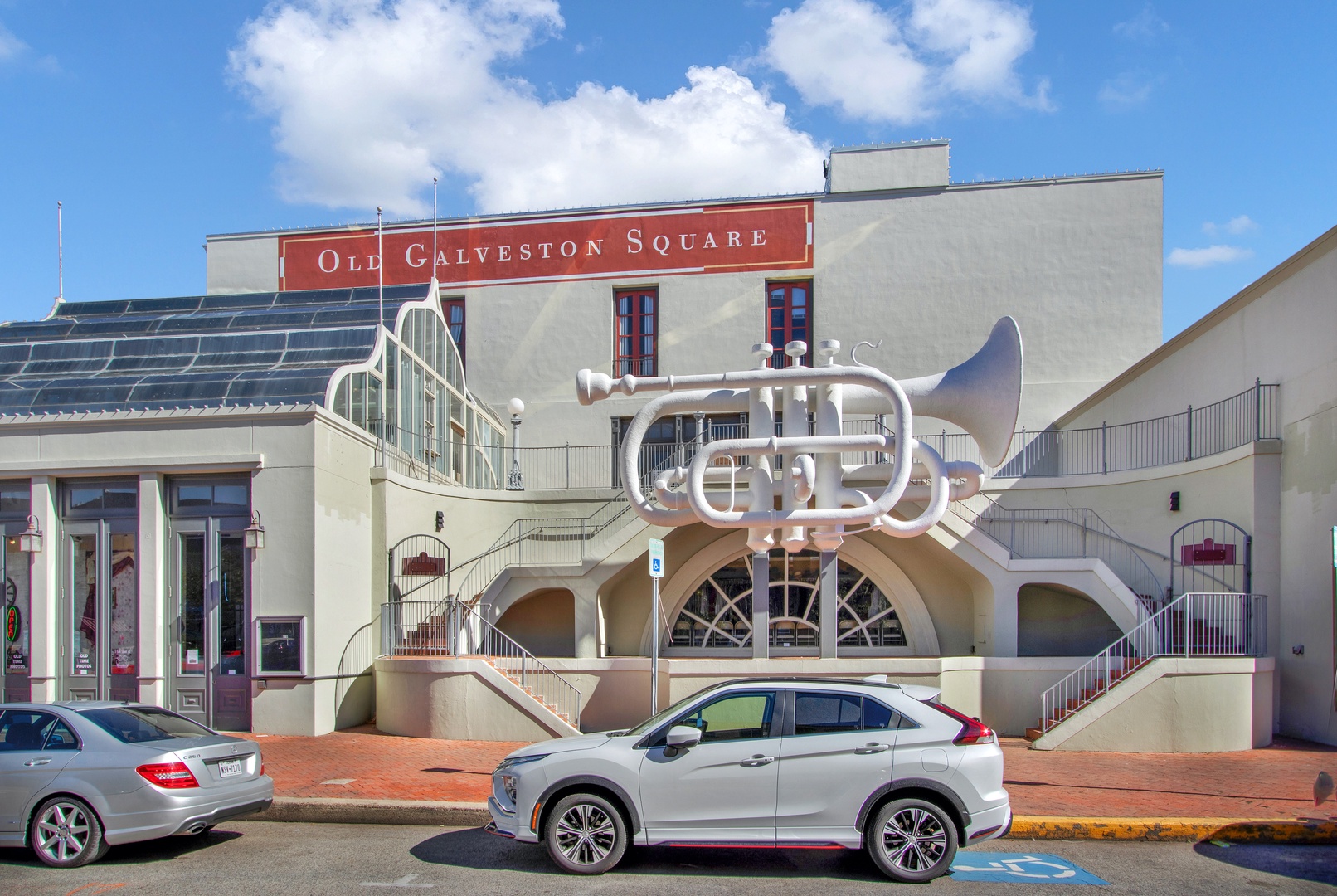Classic Gulf Coast charm at Old Galveston Square.
