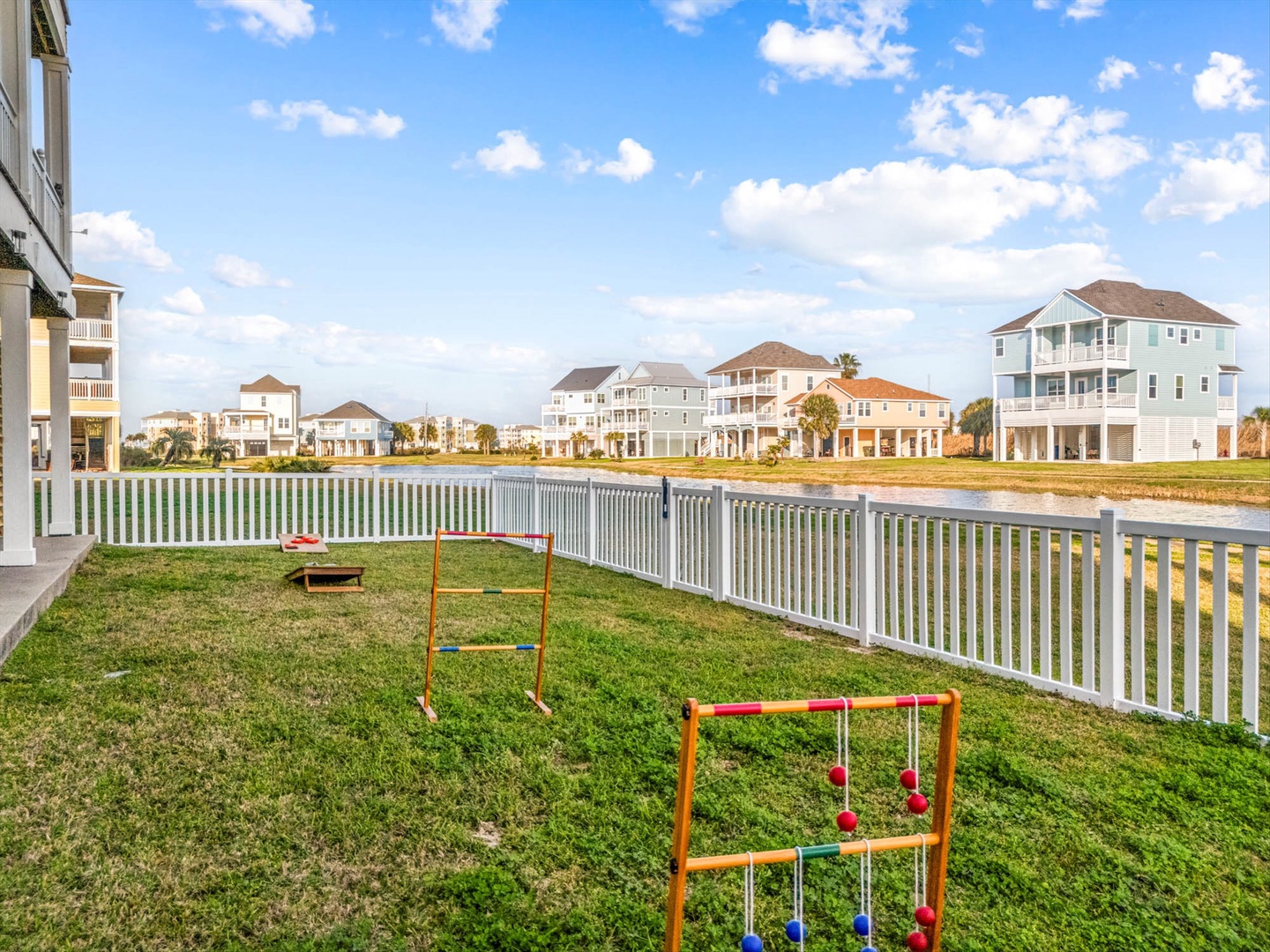 Fully fenced backyard with games in this peaceful coastal community.