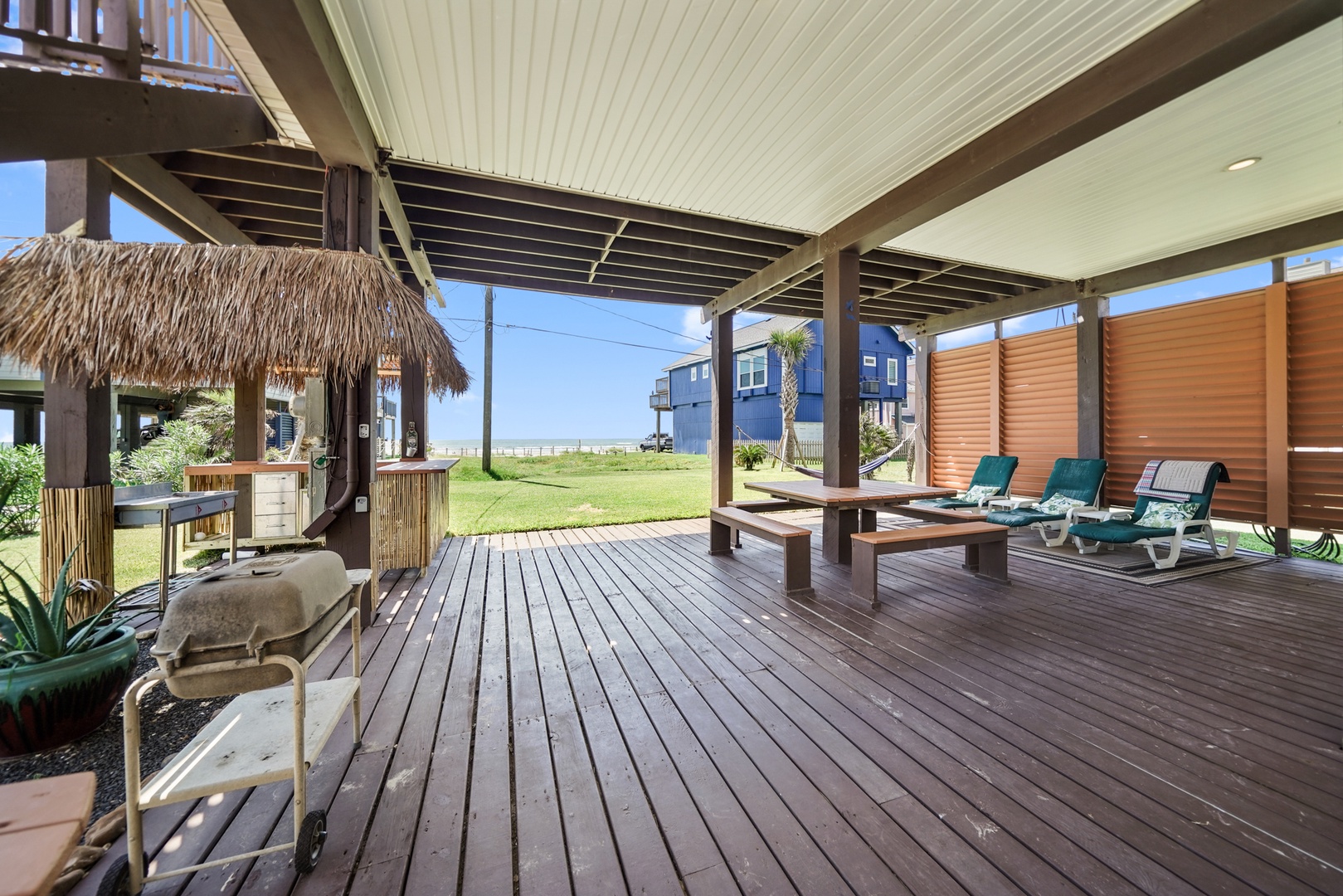 Spacious deck made for coastal entertaining