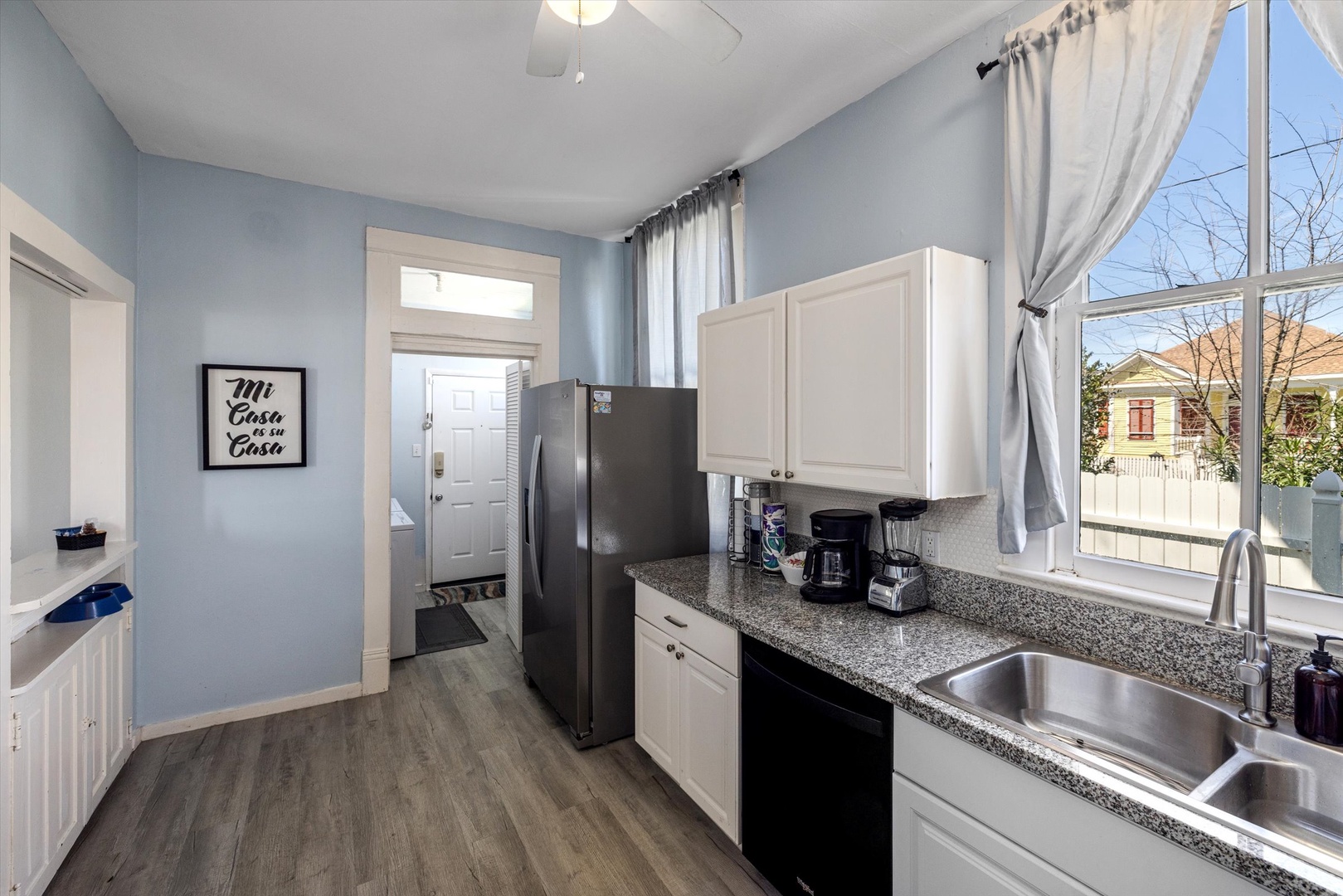 Your fully equipped kitchen features granite countertops, stainless steel appliances, and everything you need to prepare meals during your stay.