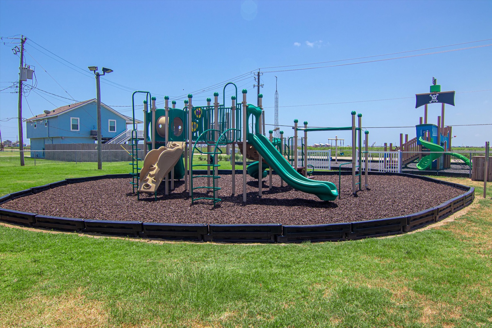 Spacious playground.