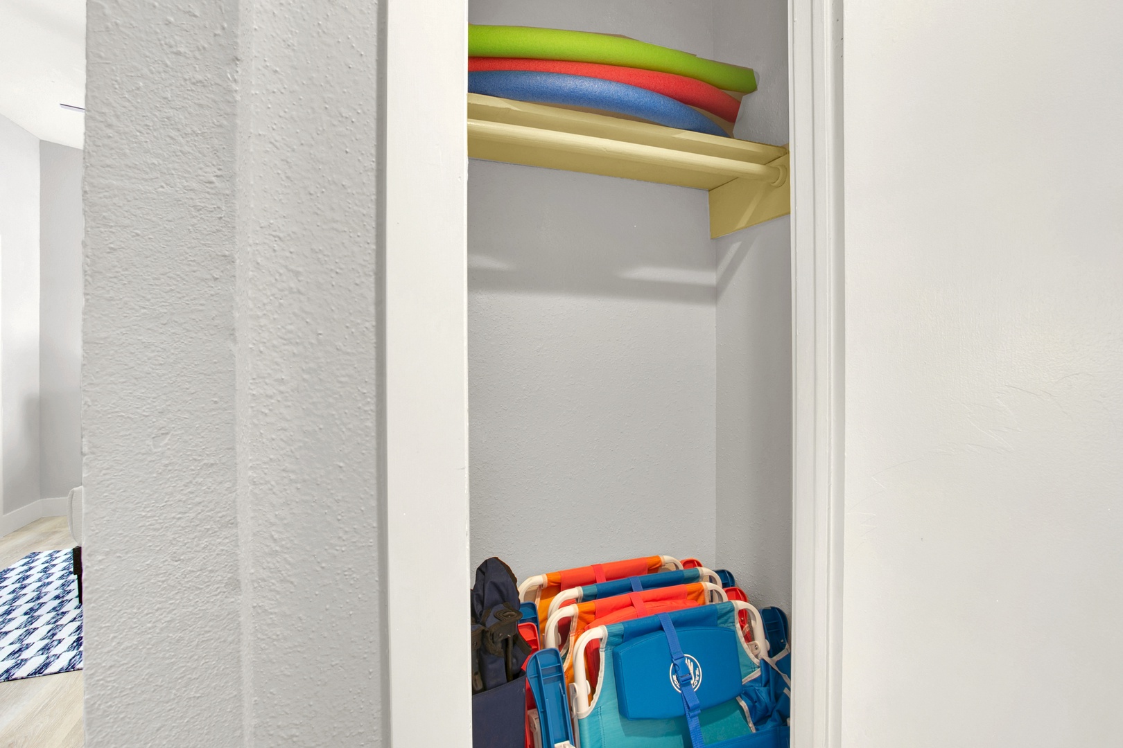 Grab beach chairs, floats & wagon for fun
